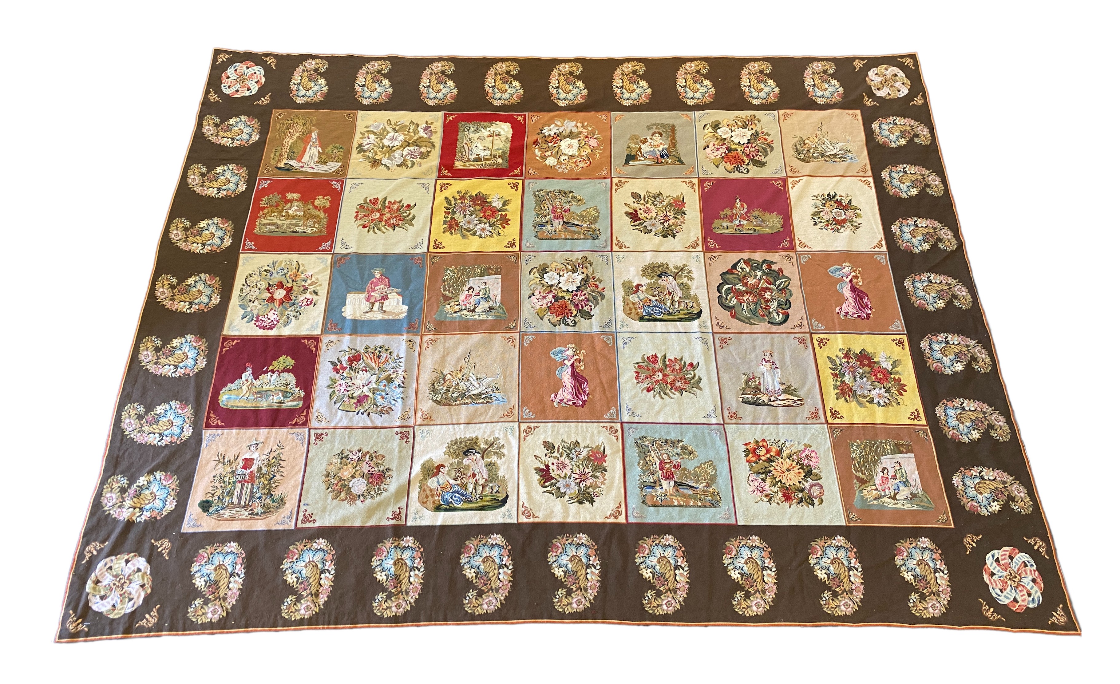 An English needlepoint carpet, 392 x 292cm